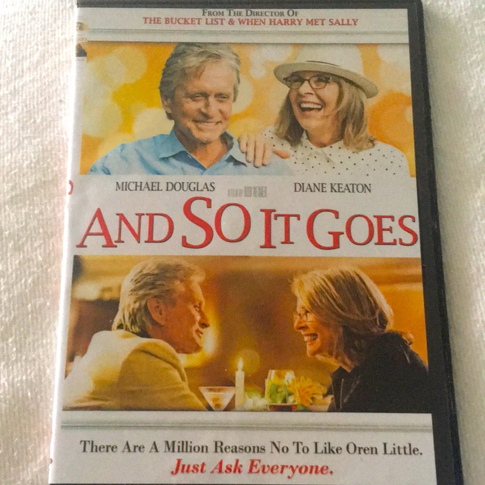 🍿 4/$20 And So It Goes DVD Michael Douglas Diane Keaton Romance Comedy Movie